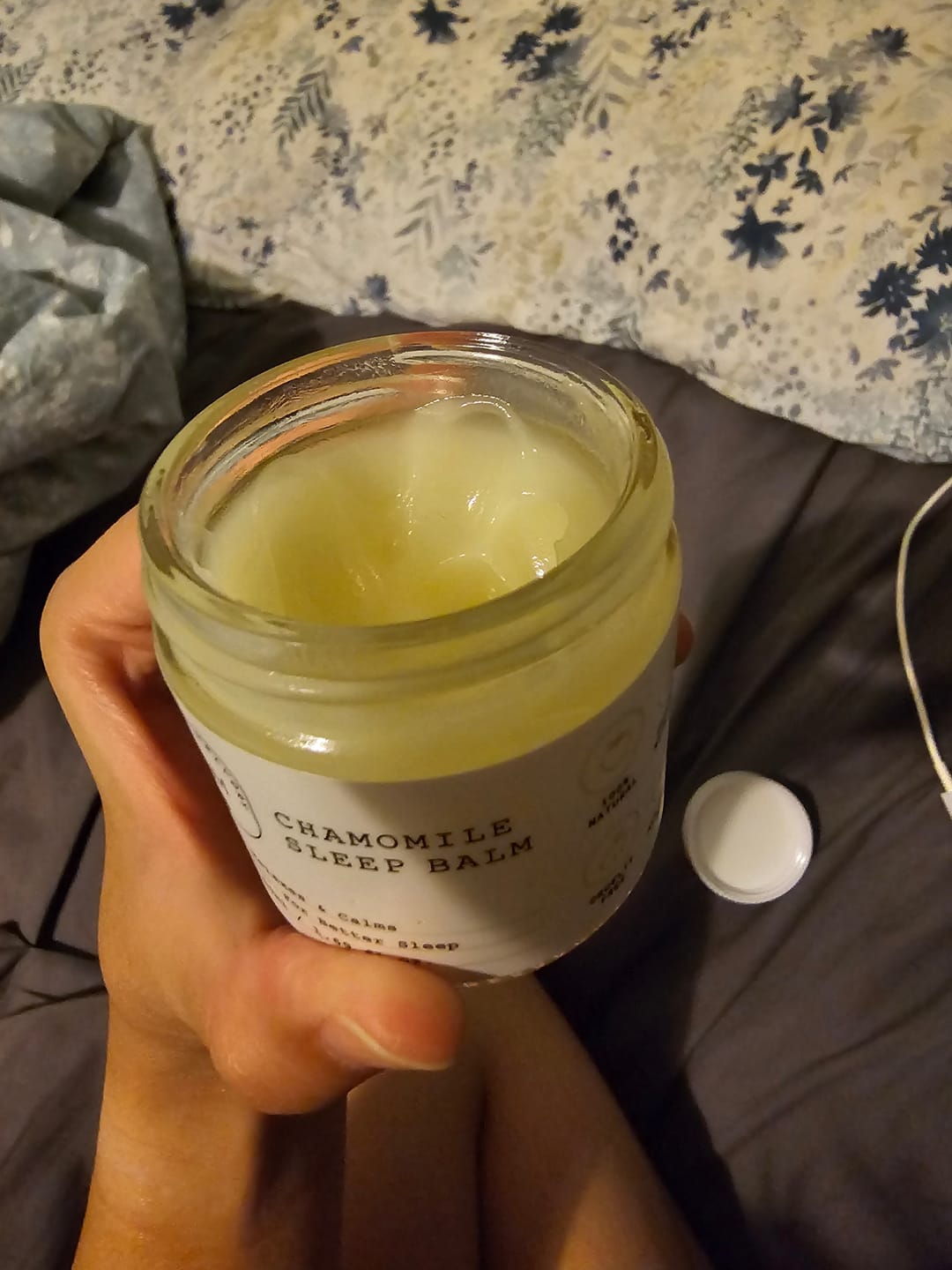 Customer photo review of Chamomile Sleep Balm