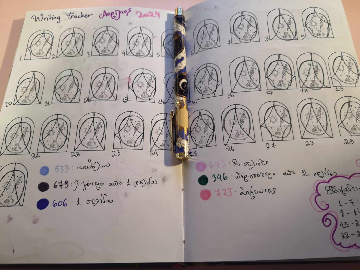 Customer photo review of Daydreamer Pen Blue