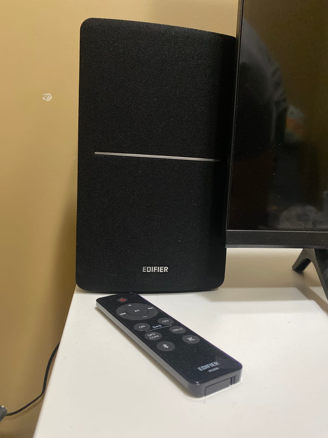 Customer photo review of R1280DBs Active Bluetooth Bookshelf Speakers