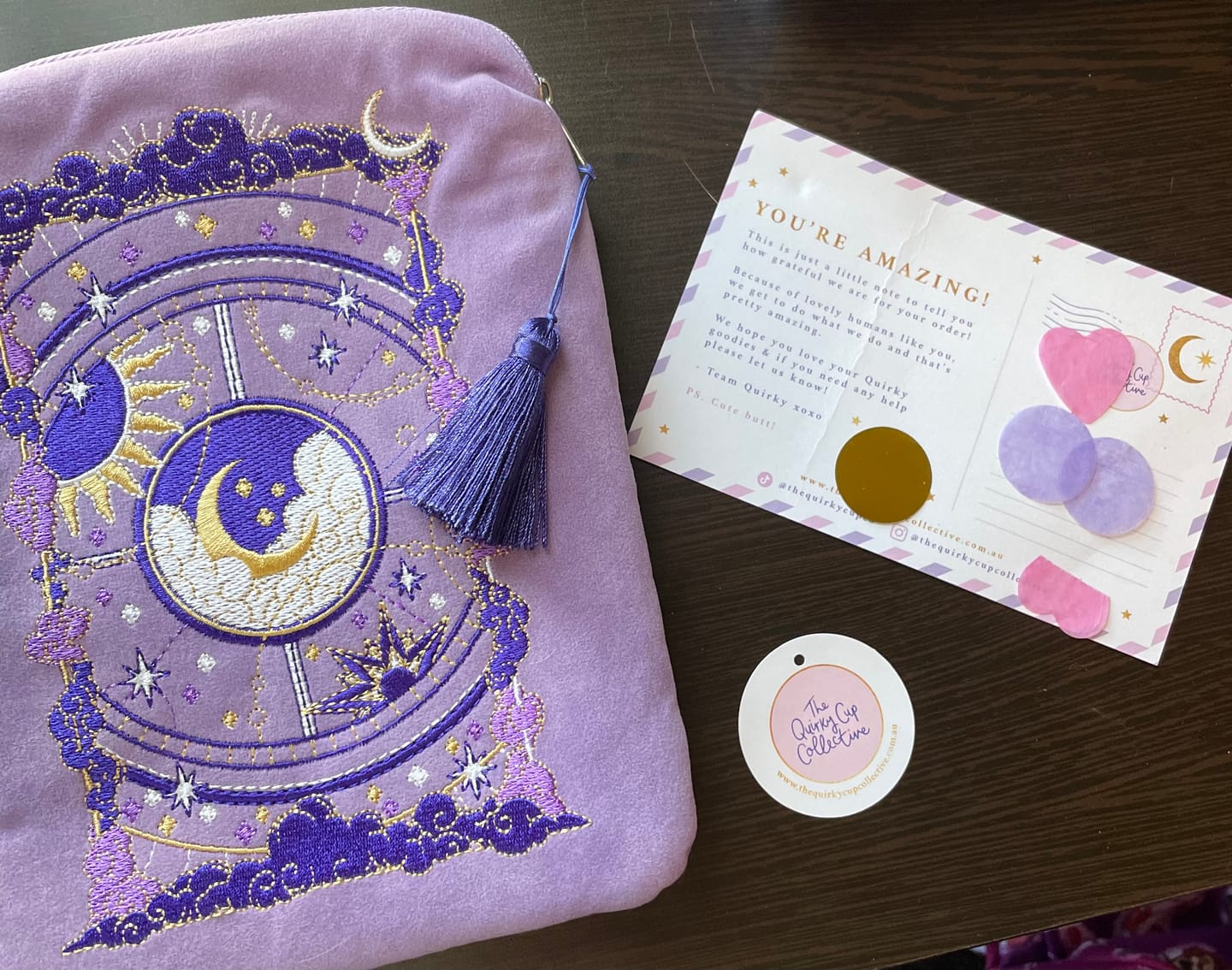 Customer photo review of Otherworldly Lilac Kindle & E-Reader Sleeve