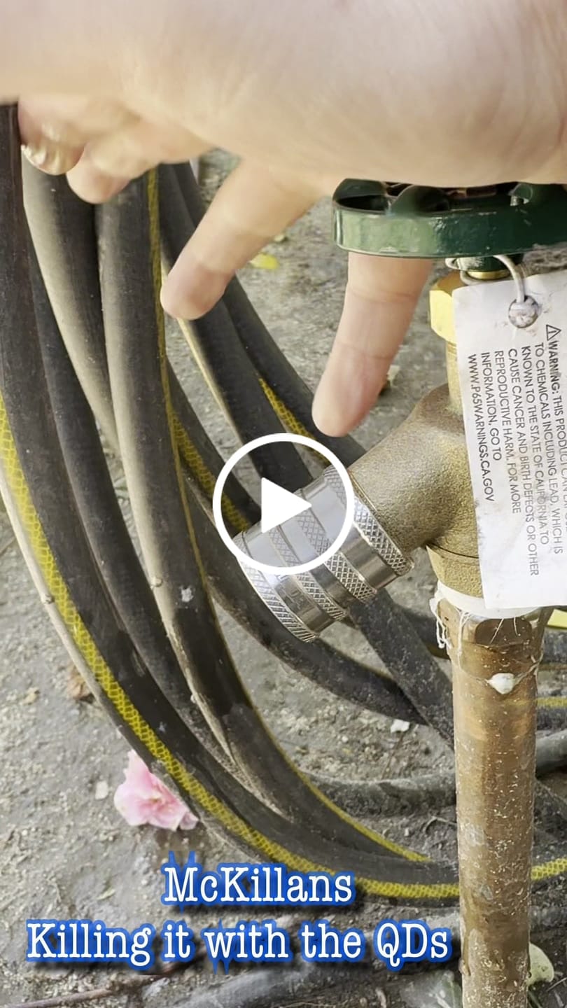 Customer video review of Stainless Steel Garden Hose Quick Connects GHT (3 Pack)