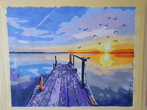 Customer photo review of Peaceful Moment By The Water