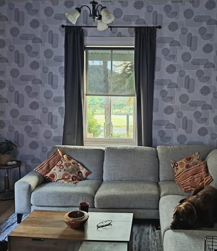 Customer photo review of Arch Geo Wallpaper - 3 Colours