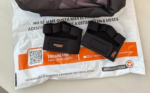 Customer photo review of Guantes Pesas GRAB Hombre