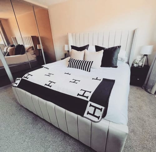 Customer photo review of Hamilton Winged Bed Frame