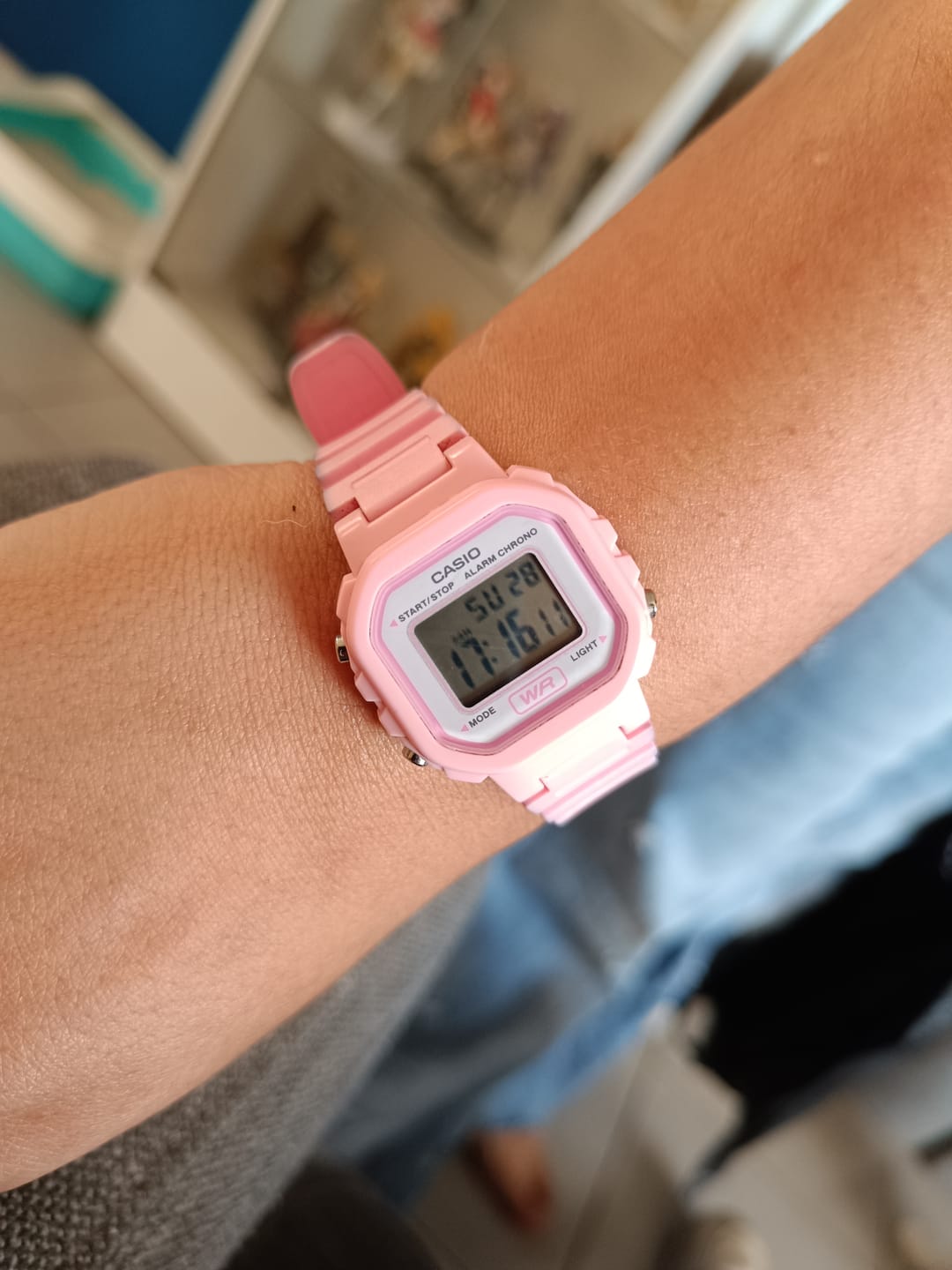 Customer photo review of Reloj Casio Vintage LA-20WH-4A1DF Rosado