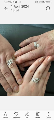 Customer photo review of Feather From An Angel Ring