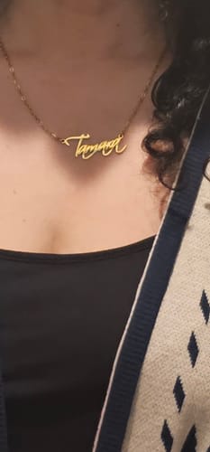 Customer photo review of Personalized Name Necklace