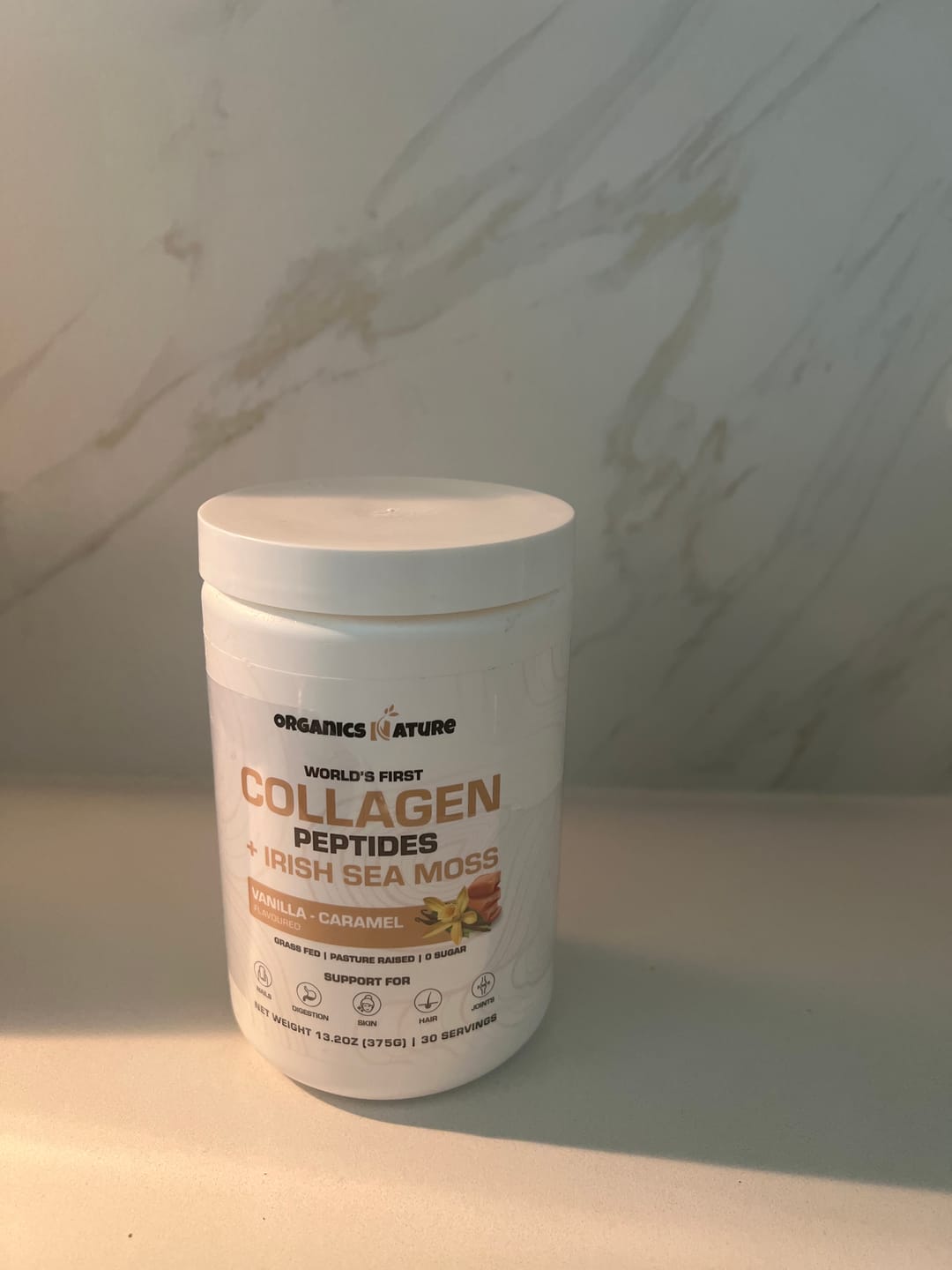 Customer photo review of Vanilla-Caramel Collagen Sea Moss