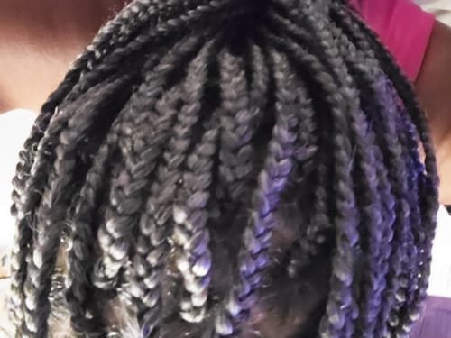 Customer photo review of Foxy Silver pre-stretched braid