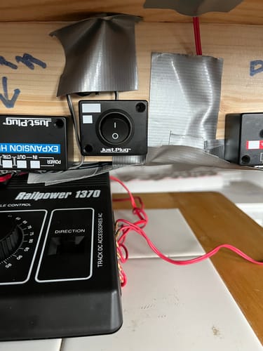 Customer photo review of Woodland Scenics 5725 Auxiliary Switch - Just Plug