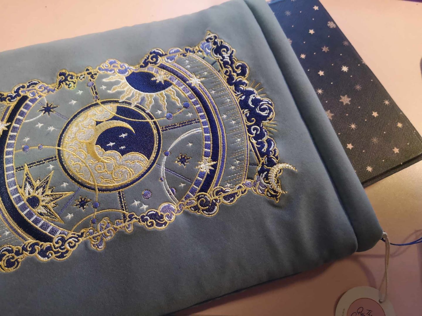 Customer photo review of Otherworldly Book & iPad Sleeve- Blue