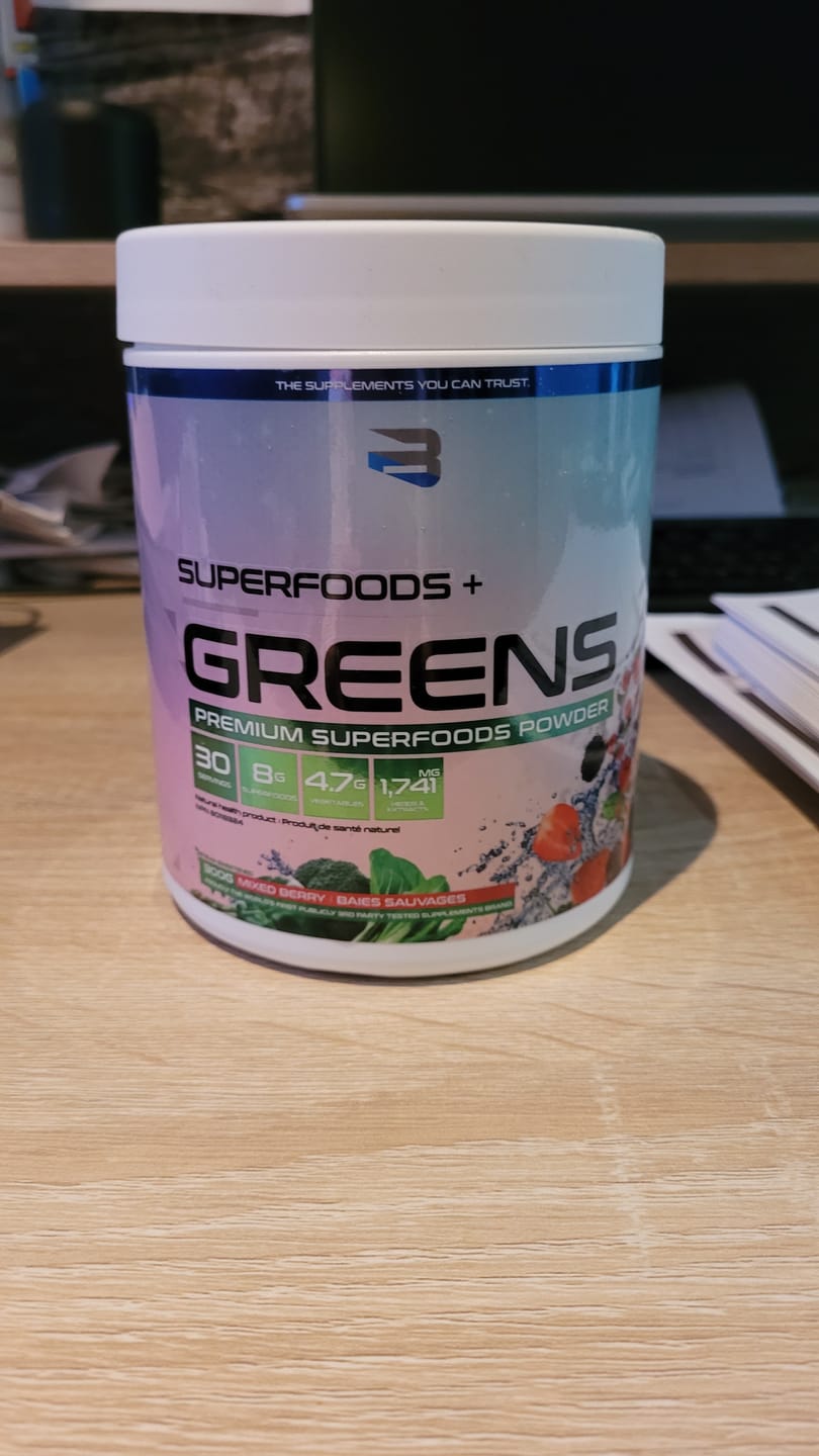 Customer photo review of Believe Supplements - Superfoods + Greens - 300g
