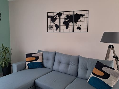 Customer photo review of Triptyque carte du monde - M4