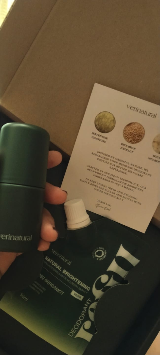 Customer photo review of [15% OFF] Rose Vanilla Deodorant Cream