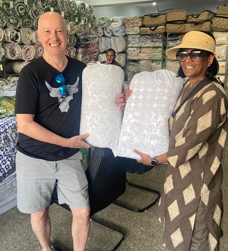 Customer photo review of Organic Mulmul Cotton Quilt