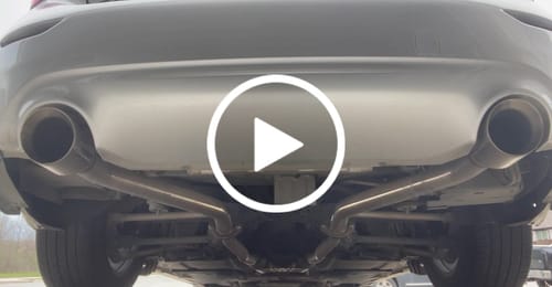 Customer video review of 2014-Up Infiniti Q50 Muffler Delete Axle Back 4.5" Dual Tips Exhaust