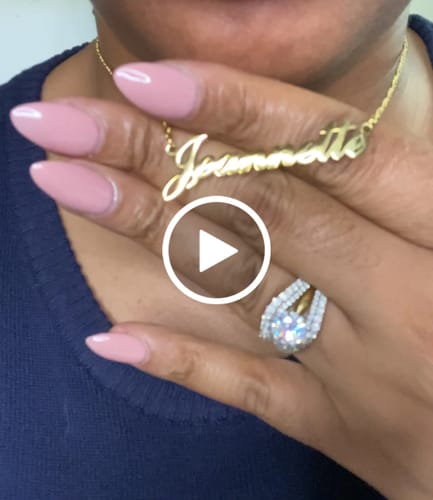 Customer video review of Personalized Name Necklace
