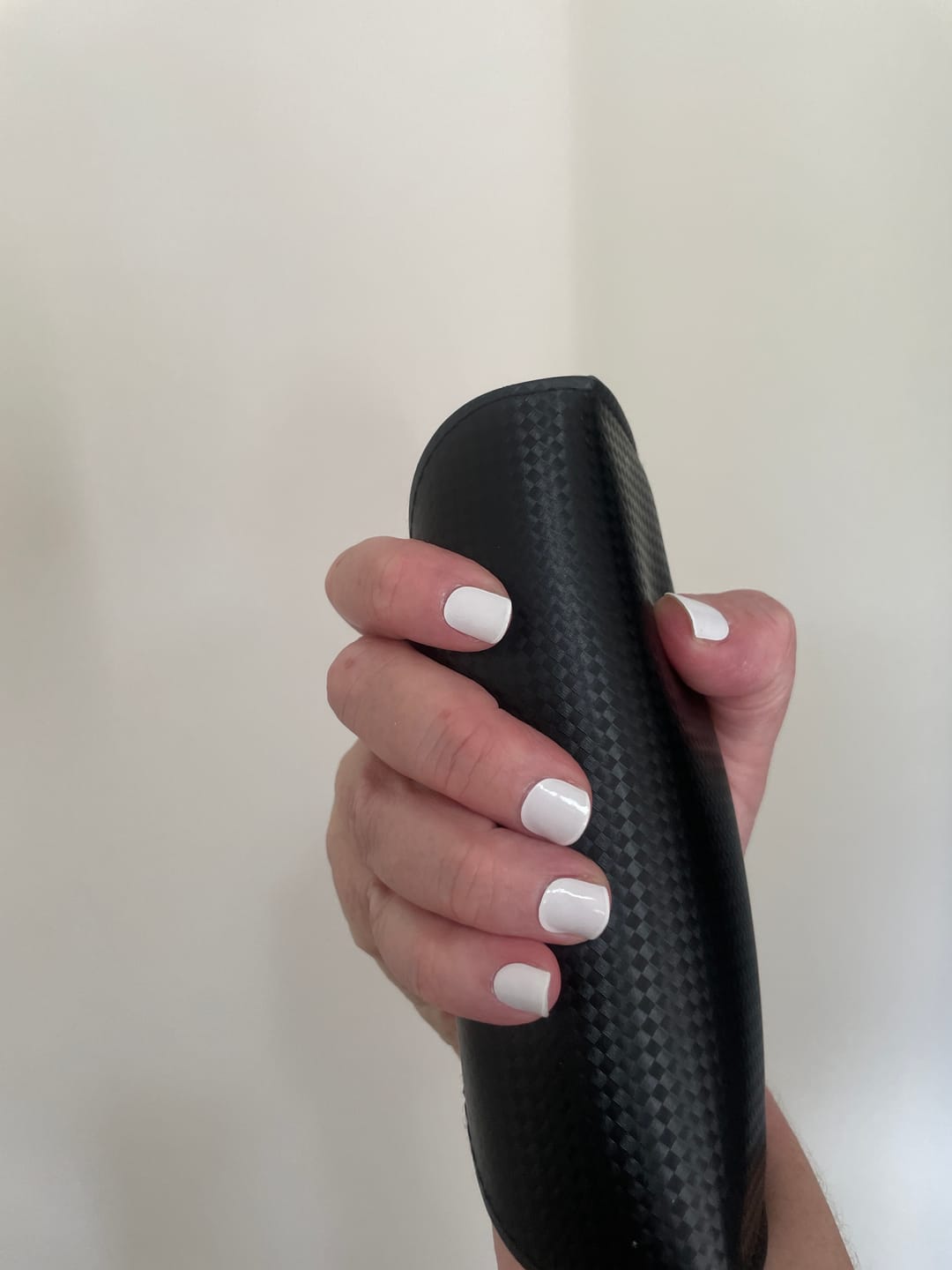 Customer photo review of Icing Sugar White DIY Semicured Gel Nail Sticker Kit