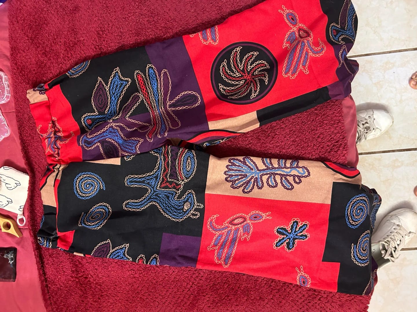 Customer photo review of Pantalon Fluide Femme Style Africain