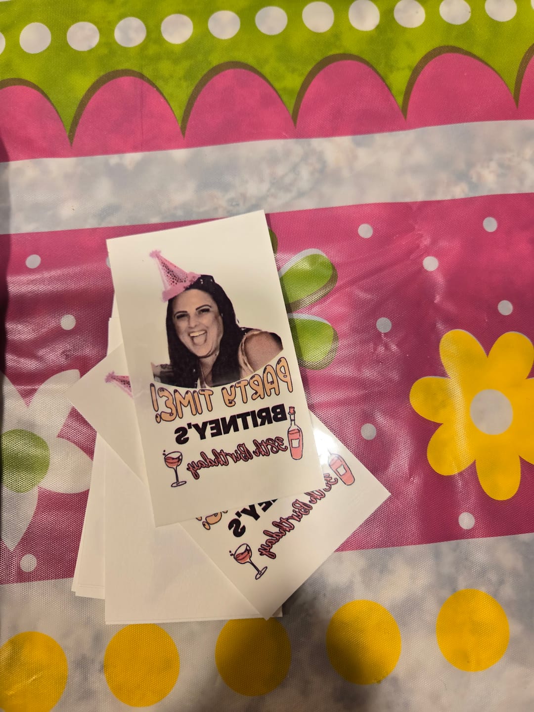 Customer photo review of Pink Party Hat