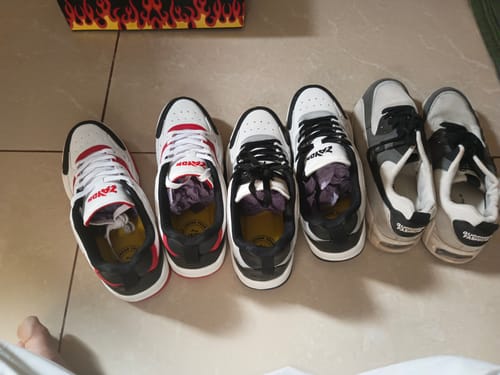 Customer photo review of FUNK white Red Men's High Top sneaker