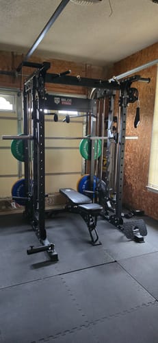 Customer photo review of Major Fitness B52 All-In-One Home Gym Smith Machine