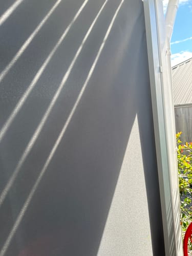 Customer photo review of Patio Screen Retractable Side Awning 2m X 3m