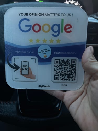 Customer photo review of Google Reviews - Plate