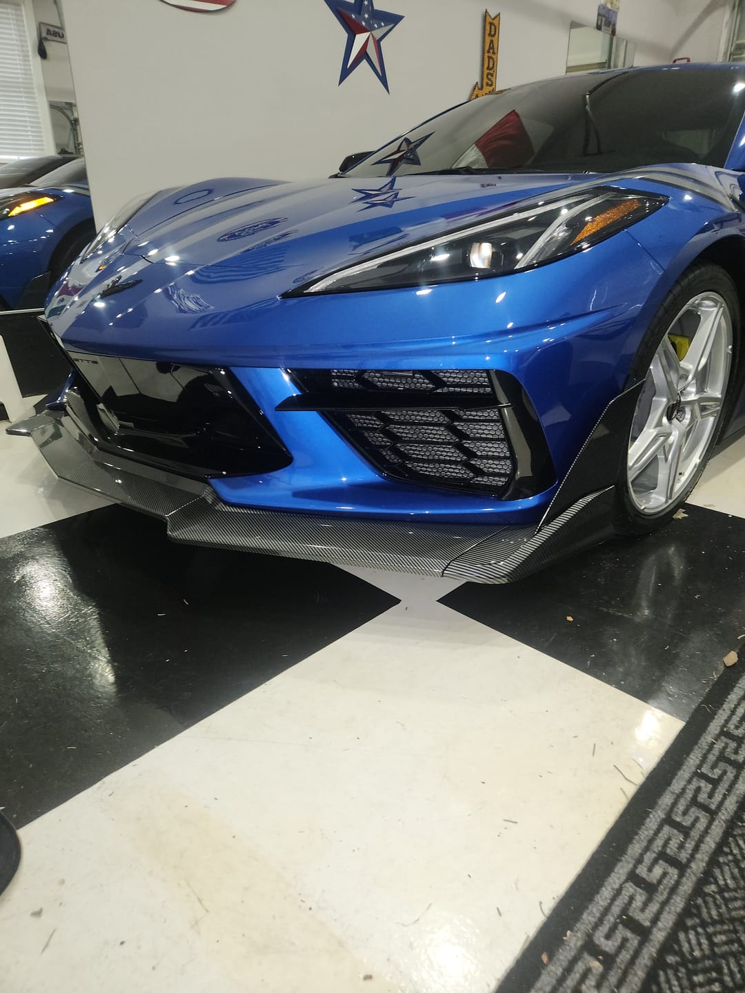 Customer photo review of Corvette C8 EOS Performance Track Edition Front Splitter Lip