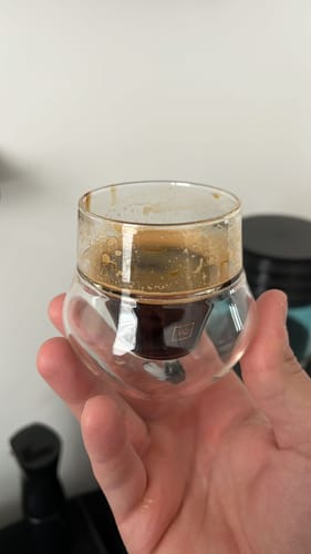 Customer photo review of PROPEL Espresso Glass Set