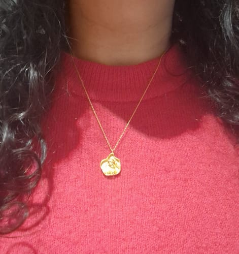 Customer photo review of Goddess Gaia Necklace