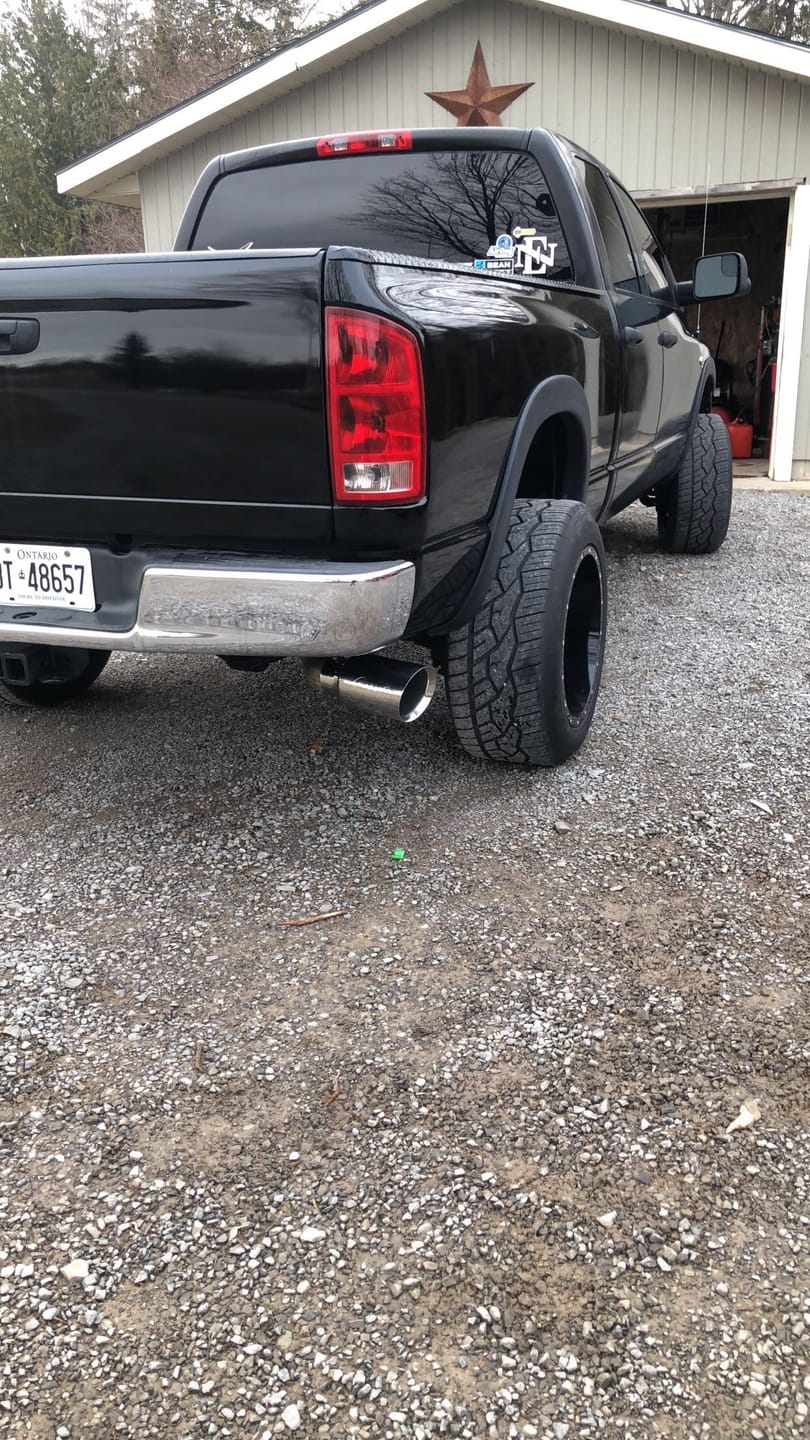 Customer photo review of Universal 4 to 6" Dirty Stainless Exhaust Tip (DDC-EXH-A055)