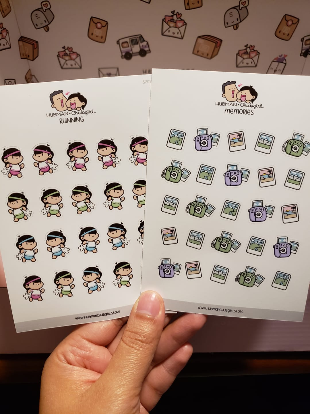 Customer photo review of Running Planner Stickers
