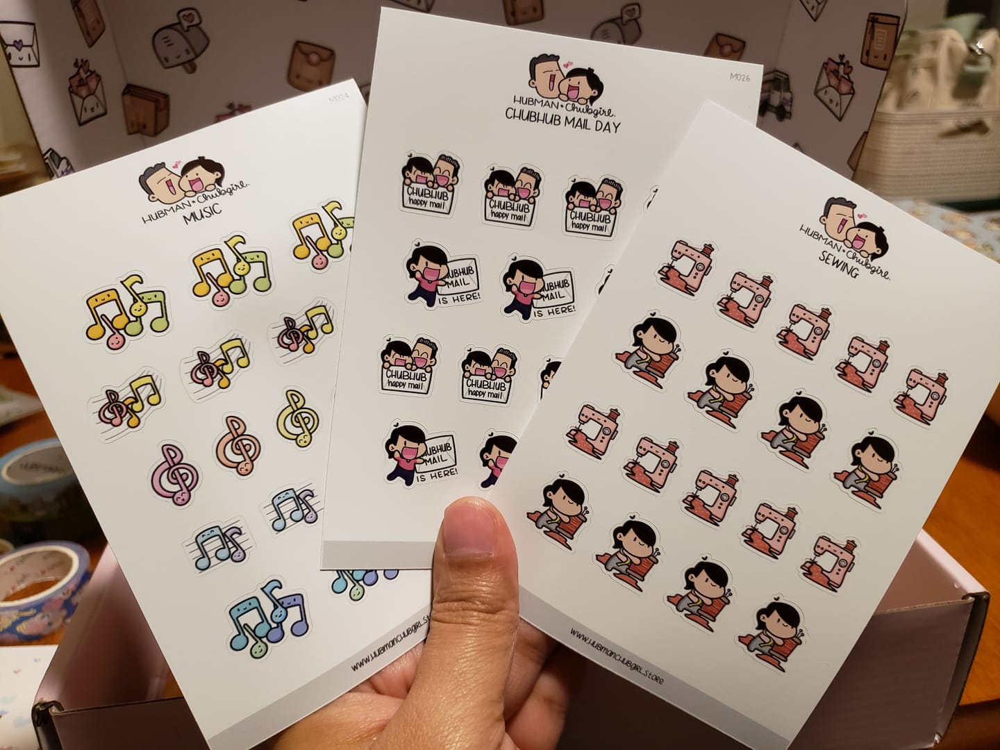 Customer photo review of Sewing Planner Stickers