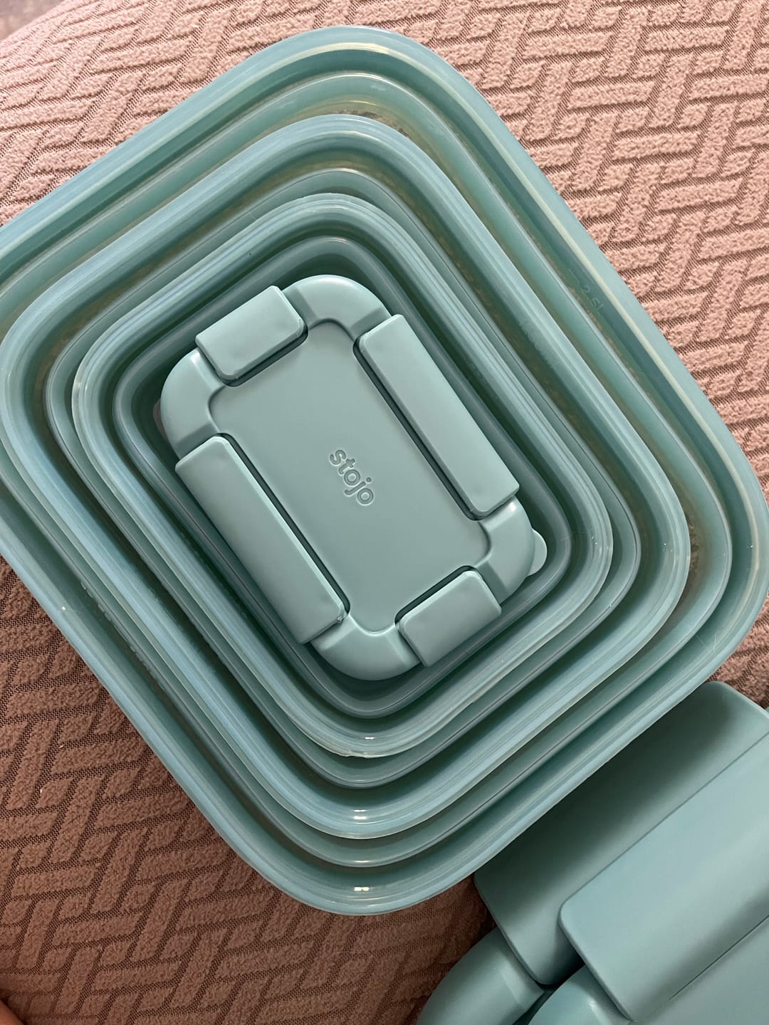 Customer photo review of Nestable Food Storage Set