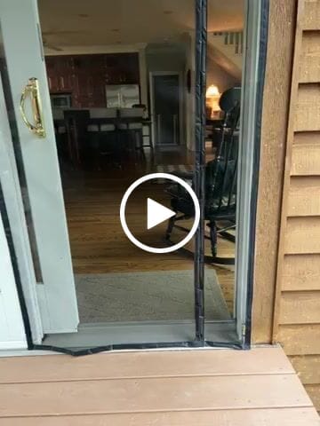 Customer video review of Custom Magnetic Screen Door Right Side Opening