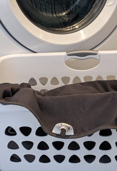 Customer photo review of Waterproof Splash Blanket™️ - Charcoal Bamboo Summer Blanket
