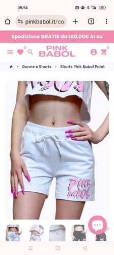 Customer photo review of Shorts Pink Babol Paint