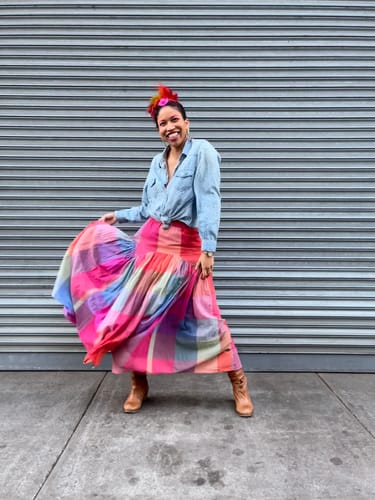 Customer photo review of Leila Skirt | Prism Chex