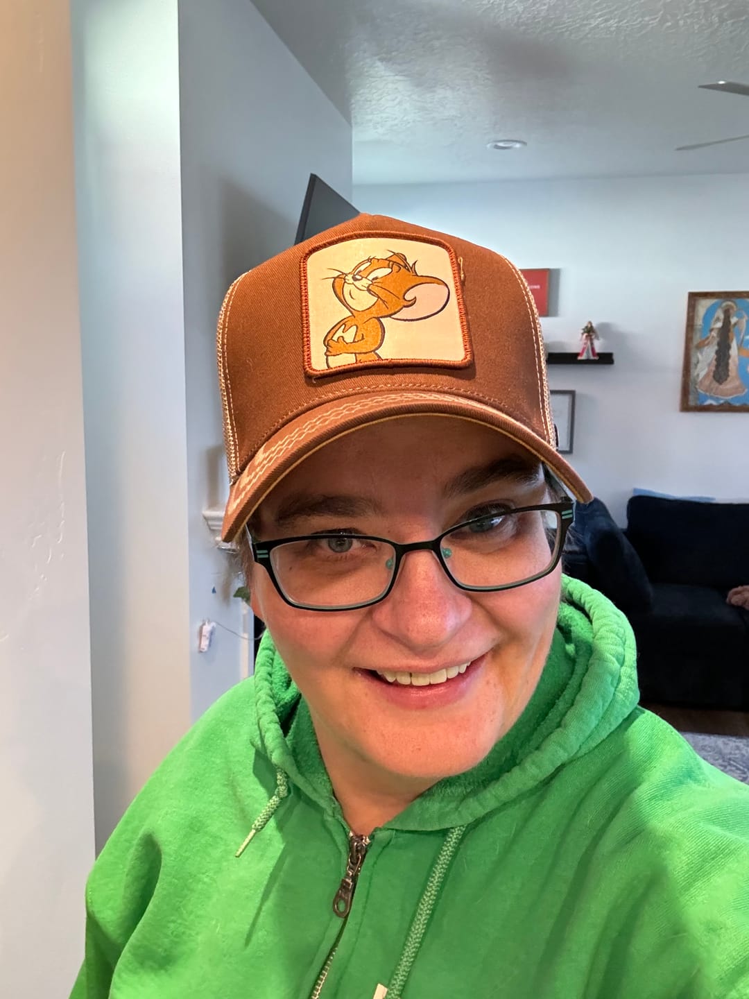 Customer photo review of OVERLORD X Tom & Jerry: Jerry Trucker Cap