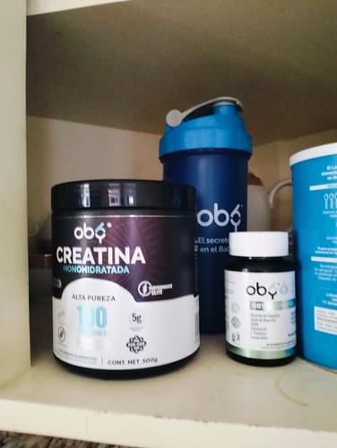 Customer photo review of Oby Creatina de Alta Pureza en Polvo 500 g | 100 Servicios | Sin Sabor 5gr por Porción | Creatina Monohidratada | Pre workout