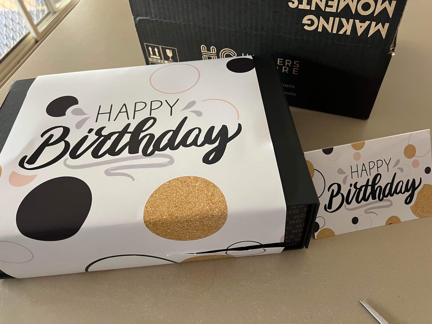 Customer photo review of Happy Birthday Sleeve + Card Bundle