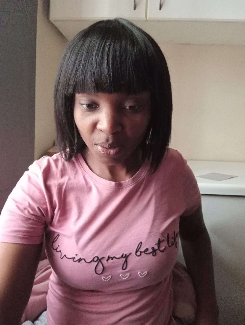 Customer photo review of NALEDI - Brazilian Fringe Bob