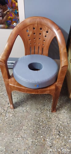 Customer photo review of Round Ring Cushion Pillow | Provides Cushioned Seating  to reduce Pain & Discomfort