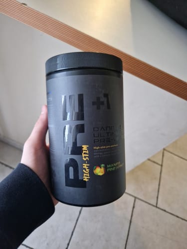 Customer photo review of +1© Danny's Ultimate Pre Workout (high-stim) (520g)