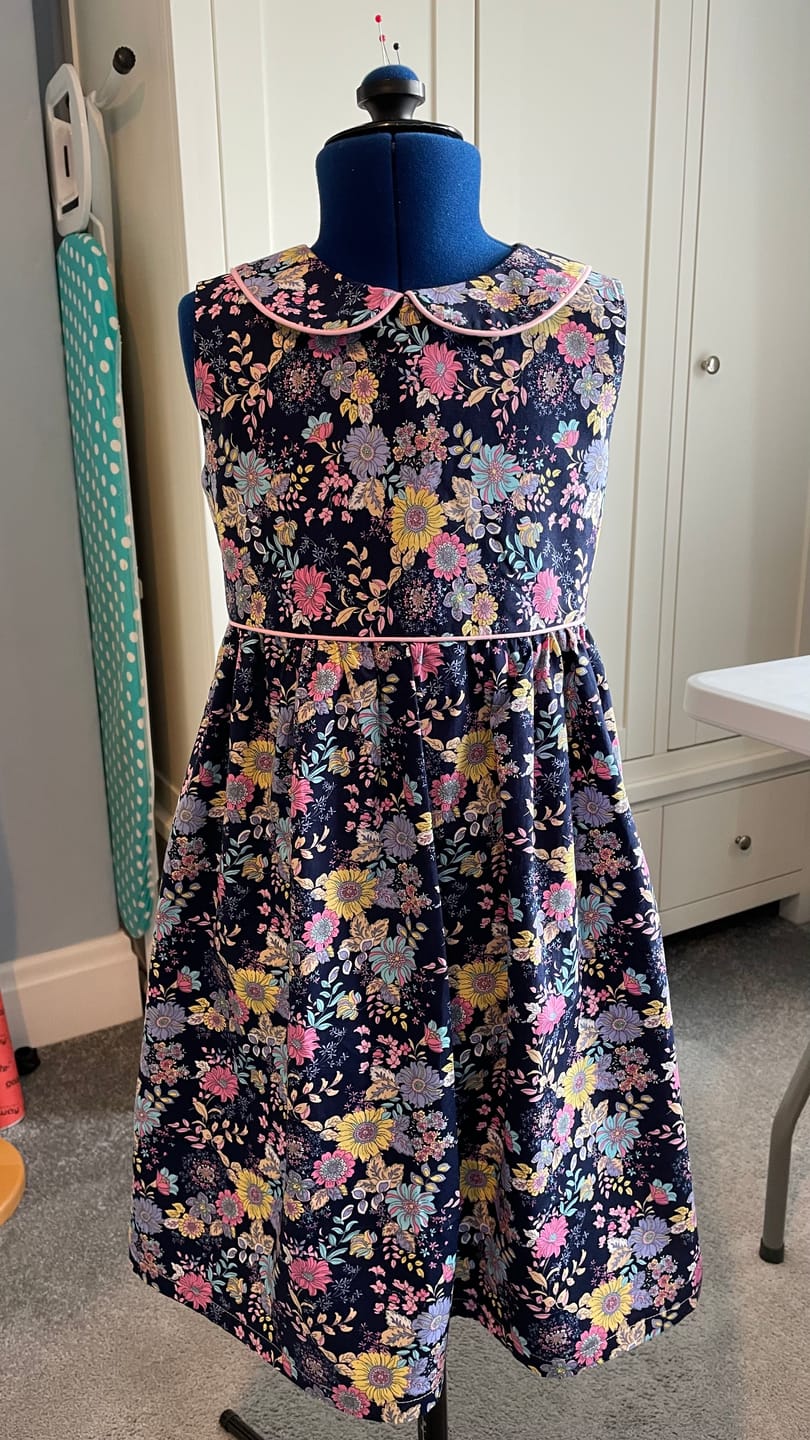 Customer photo review of Floral Drawings Rose & Hubble Cotton Poplin Fabric