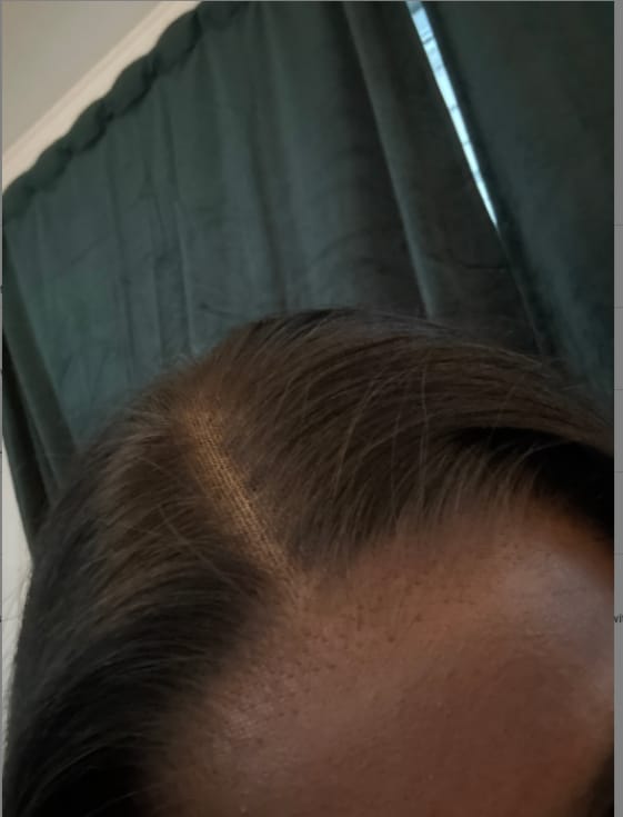 Customer photo review of Wavymy HD Lace Wear Go Wigs Dome Cap Glueless Straight  4x6 Lace Closure Wigs 180% Density