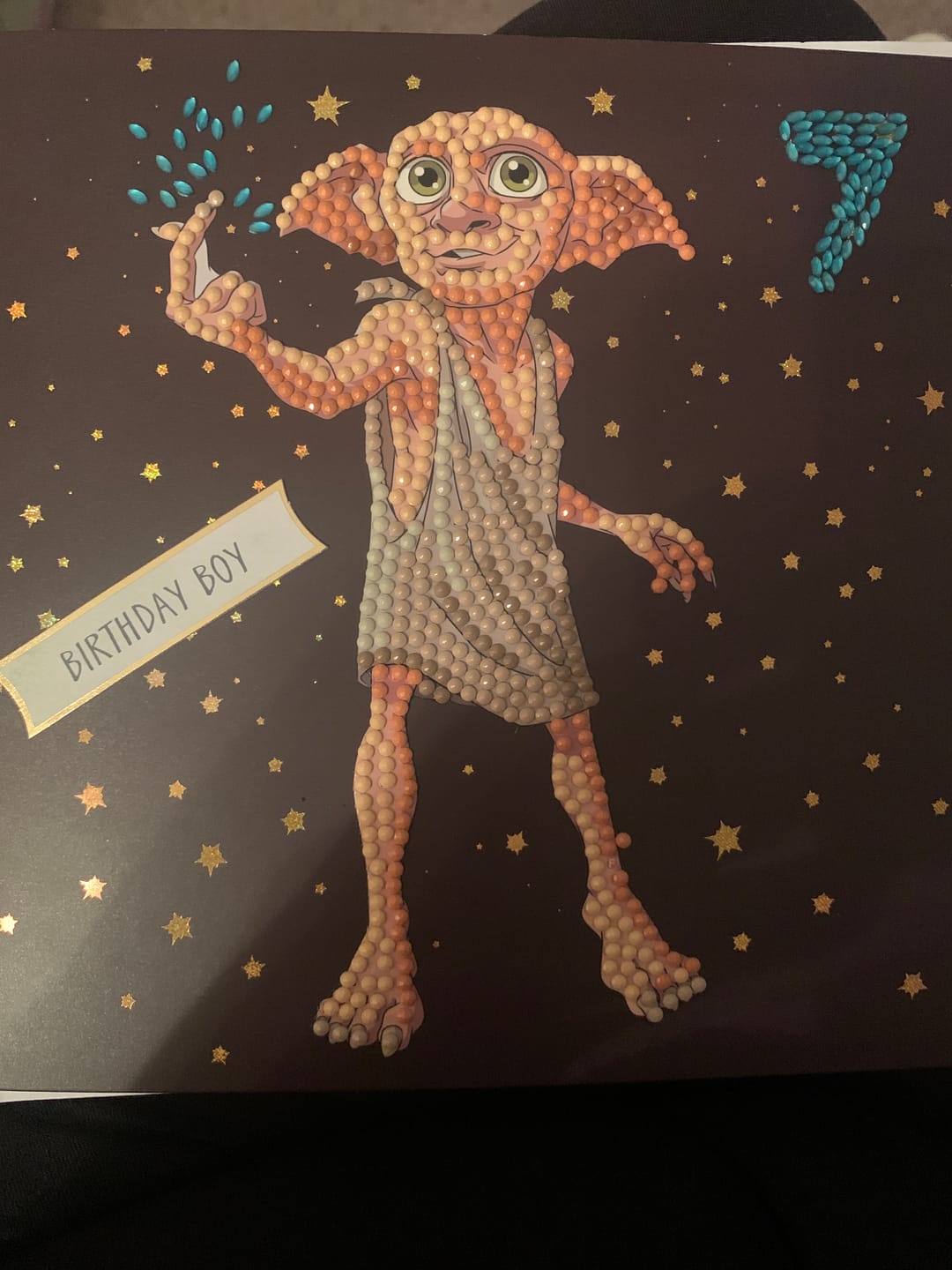 Customer photo review of "Dobby the House Elf" Harry Potter Crystal Art Card