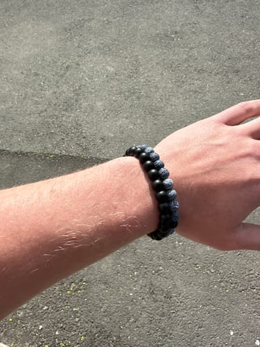Customer photo review of Naturstein Pärchen-Armbänder